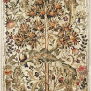 William Morris Summer Quince Tapestry Design Counted Cross Stitch Pattern Chart PDF Download by Stitching Addiction