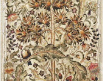 William Morris Summer Quince Tapestry Design Counted Cross Stitch Pattern Chart PDF Download by Stitching Addiction