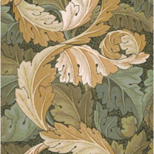 William Morris Akanthus Blätter Wallpaper Design Kreuzstich Muster Chart PDF Download by Stitching Addiction