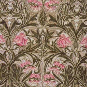 William Morris Akelei Blume Kreuzstich Anleitung PDF Download by Stitching Addiction