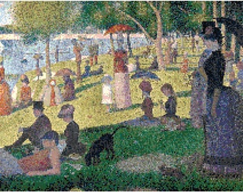 PDF グランド ジャット島の日曜日の午後 クロスステッチ パターン