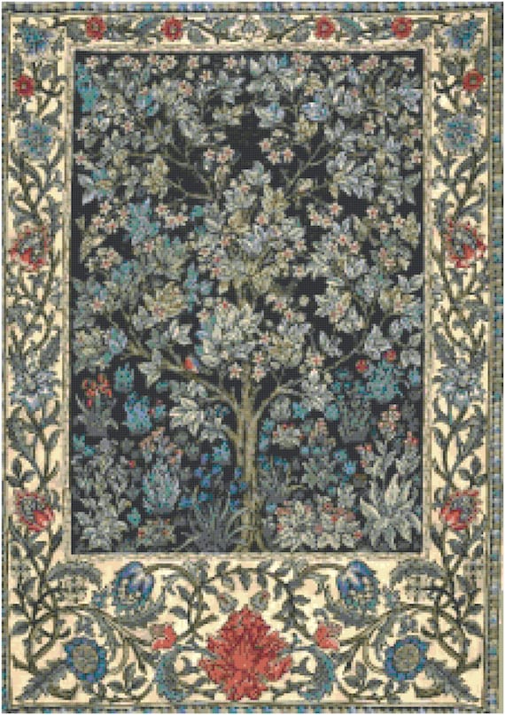 William Morris Tree of Life Counted Cross Stitch Pattern ...