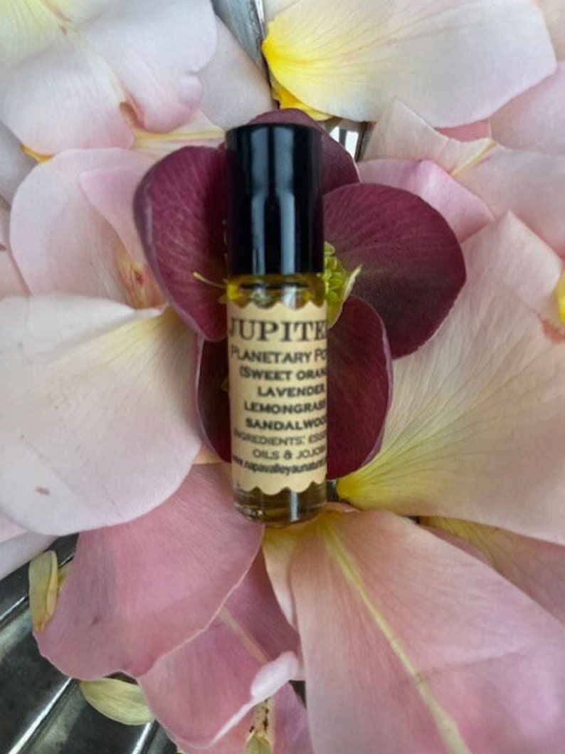 Jupiter Anointing Oil/Natural Perfume in 5ml glass roll-on bottle image 1