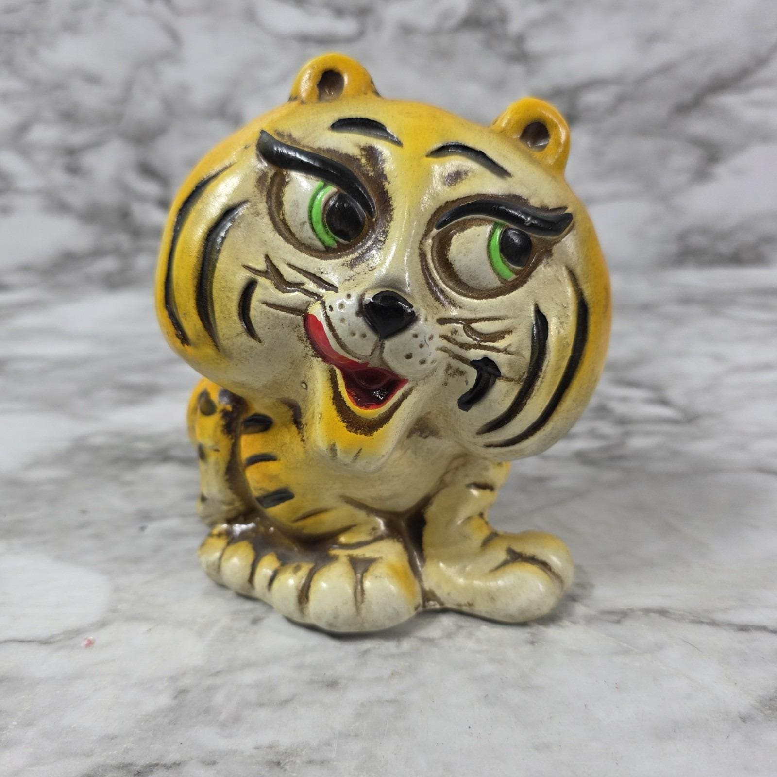 Vintage Tiger Bank - Etsy