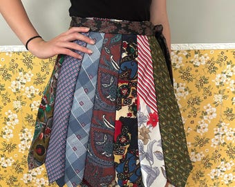 The Branch Manager (reclaimed/vintage tie skirt #4)