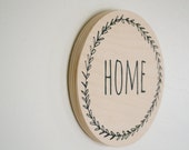 HOME wall mount - wooden decor