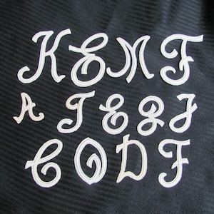Original Vintage Trusogram Monogram Sew On Applique Letters Alphabet For Linens Napkins Hankies