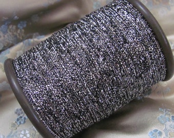 Fine Black Silver Metallic Thread Vintage Antique - 20 yards Total Per - More Available