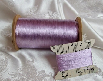 Silk Thread // Antique Embroidery Sewing Threads Silky // Lavender Purple 20 40 60 yards // 60+ Colors Available in my shop