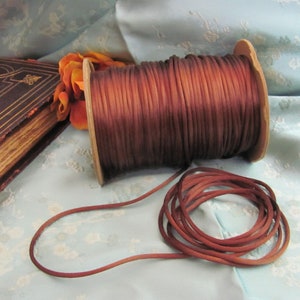 Vintage Braun Satin Rattenschwanz Kordel Nähen Zierleiste 3 mm 1/8 "Zoll Extra Fancy - 10 + Yards - Mehr verfügbar und viele mehr Farben!!