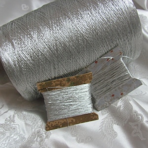 Draad Koordgaren Draad String Naaien Sieraden Borduren Vintage // Metaalzilver // 10-25 of meer werven