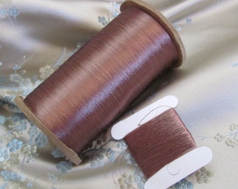 Silk Thread // Antique Embroidery Floss Thread Real Silk // Brown 20 40 60 yards each // 60+ More Colors Available in my shop