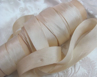 Off White Ribbon Geweven Gevlochten Middy Twill Cord Strap Trim Ribbon Tape // 22mm Breed - 4 yards elk - Originele Vintage