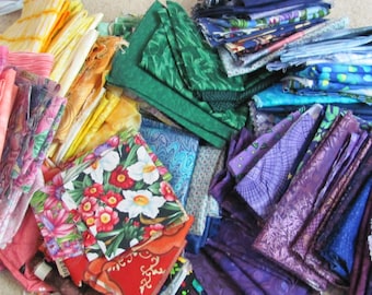 40-50 verschiedene Muster // Stoffpakete aus 100% Baumwolle für Patchwork und Patchwork - Stoffe, Reste, Endstücke, Reste - Stück - stofflich sortiert