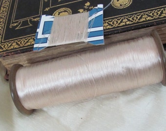100% Silk Thread // Amazing Antique Embroidery Floss Thread Real Silk // Pale Peach 20 40 60 yards // Over 70 Colors Available in my shop
