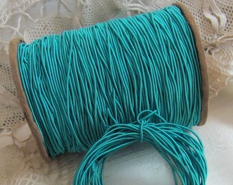 Fil emballé avec cordon de ganse fil queue de rat pour bijoux au crochet, perles vintage/vert//vert// 10 yards - Plus disponible et dans d'autres couleurs