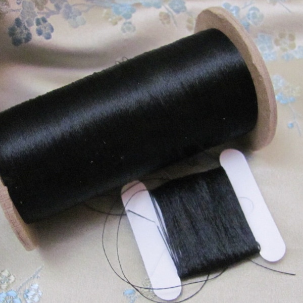 Black Silk Thread - Etsy