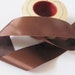 Ribbon Vintage Brown Woven Edge Rayon Satin Ribbon 1.5" Inch Wide - 2 Yards Total (#4A)