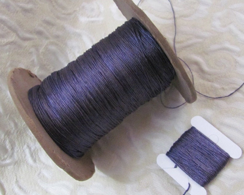 Blue/purple Vintage Twisted Embroidery Floss Thread Silky // 25 Yards ...