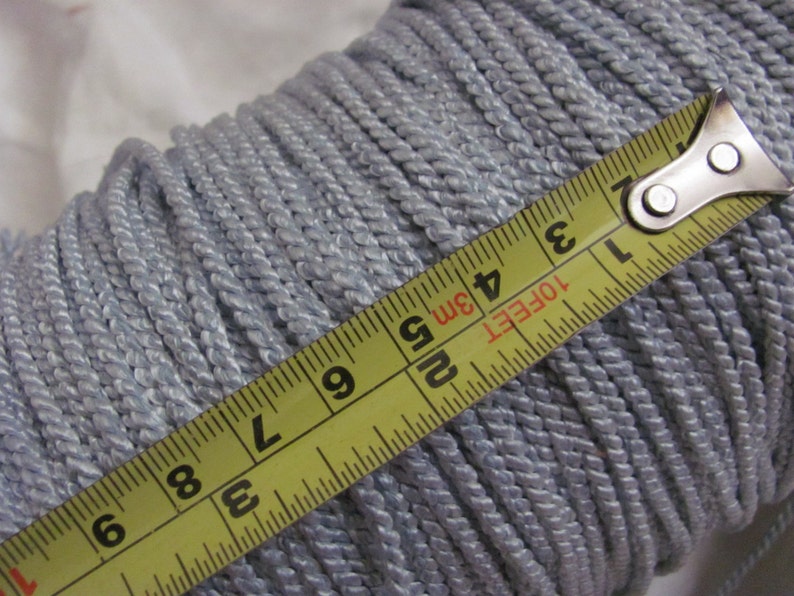 Cord Vintage Light Blue Satin Twisted Rope Cord Sewing Trim Etsy