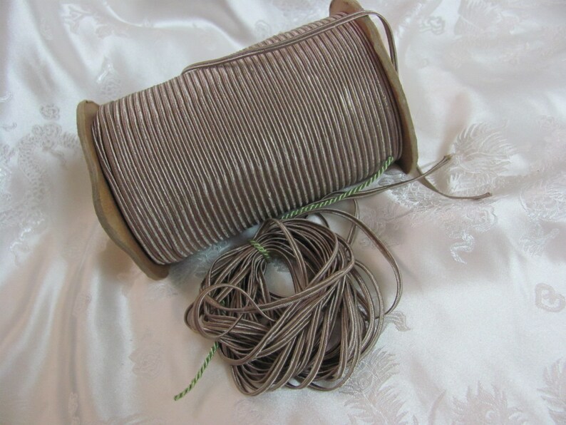 Thread Wrapped Around Rope 3mm Vintage Beige Woven Braided Rope Cord Soutache Sewing Trim - 5 10 ...