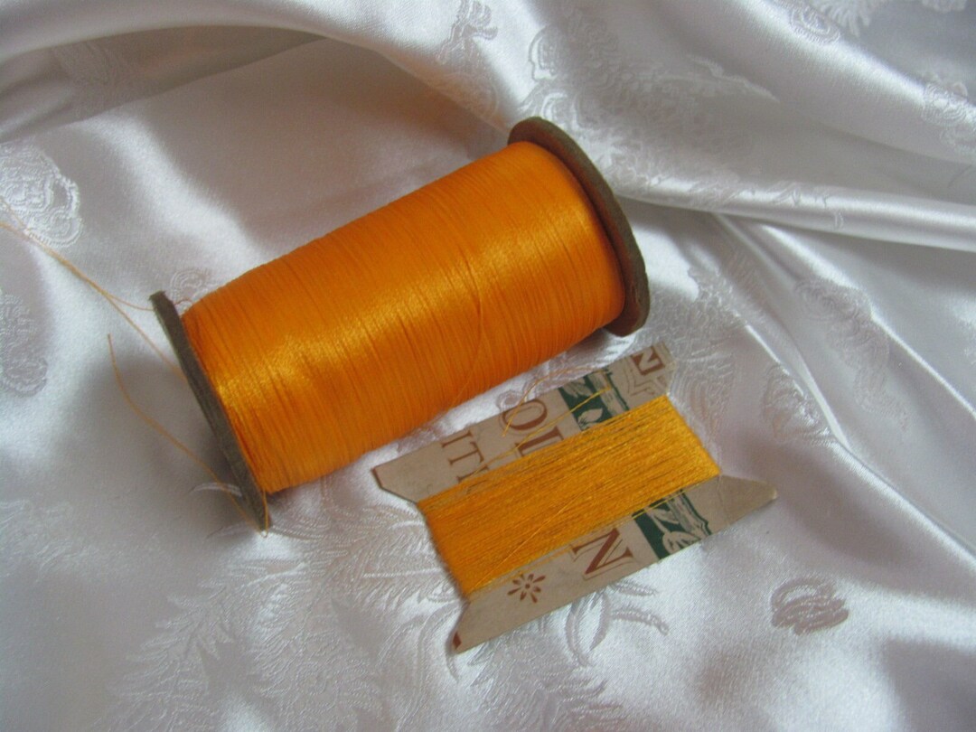 100% Silk Thread // Vintage Embroidery Floss Thread Real Pure - Etsy