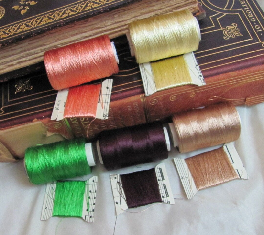 Real Silk Thread 100% Silk Thread // Embroidery Floss Thread Real Silk // Your Choice ...