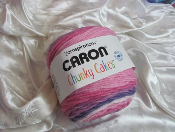 Caron Chunky Cakes Crochet Knitting Yarn Large Skein 9.8oz 280g Pinks  Purple Ballet Sorbet 17018 