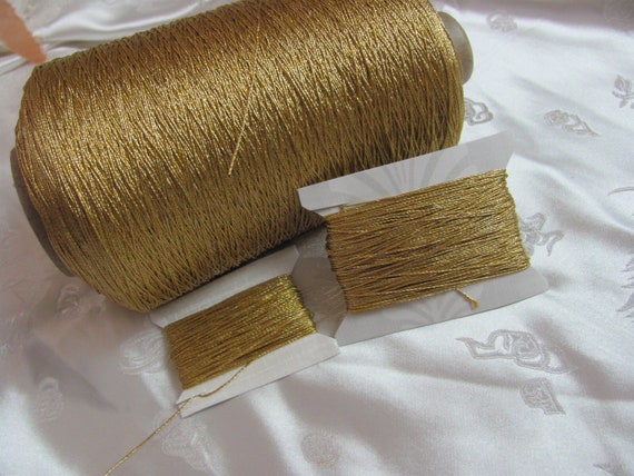 Twisted Gold Metal Metallic Embroidery Thread // 10 25 50 Yards per More  Available Lots of Threads in My Shop 