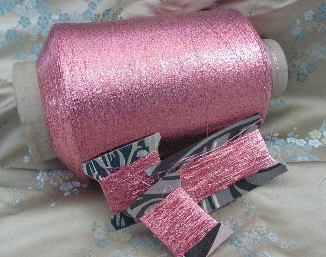 Pink Metallic Embroidery Sewing Needlework Tinsel Thread Fly Tying ...