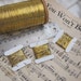 Amazing Rare Antique French Early Century Gold Flat Metal Thread France - Many other types of metal thread to choose from in my shop 