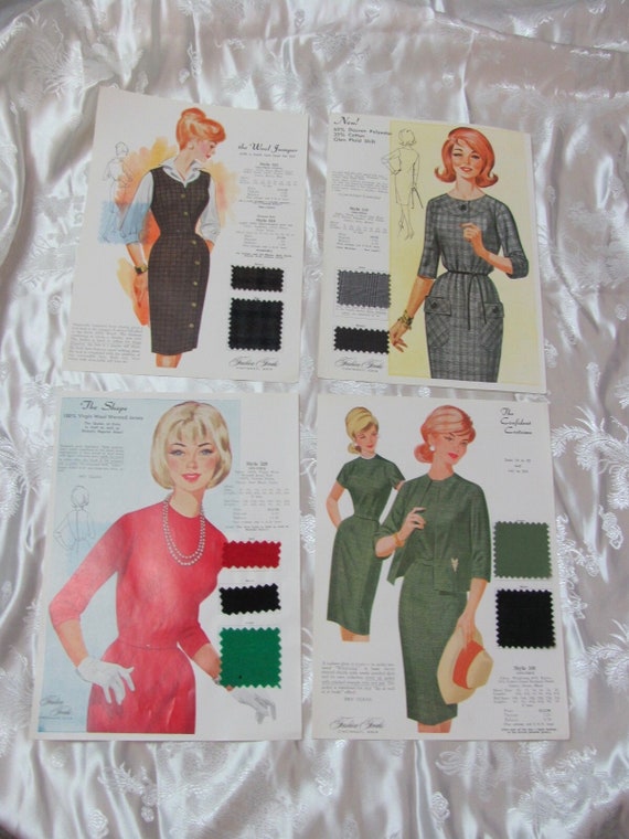 Vintage retr moda abiti venditore campione pubblicit
