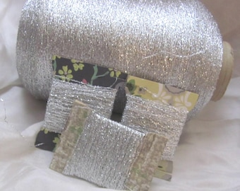 Vintage Silver Shiny Embroidery Metallic Thread - 20 Yards Each - More Available and Many others to choose from