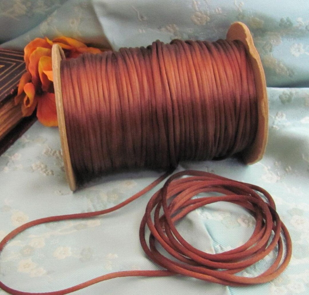 Simplicity Rattail Trim Vintage Brown Satin Rat Tail Cord Sewing Trim 3mm 1/8