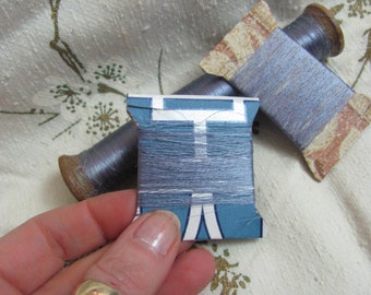 【D】９２０ｃｍ　１９世紀フランスアンティーク　極細シルク糸　未使用　レース 100% シルク糸 // アンティーク 19 世紀初頭のフランス刺繍フロス 細糸