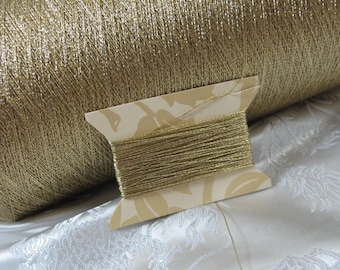 Twisted Gold Metal Metallic Embroidery Thread 3 Ply // 10 25 50 yards // Lots of more threads in my shop!