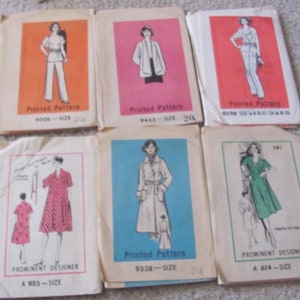 Storlek 18 & 20 // Lot med 6 vintage retro symönster // Oklippta oanvända Reader Mail 9098 614 9436 9006 9338 955