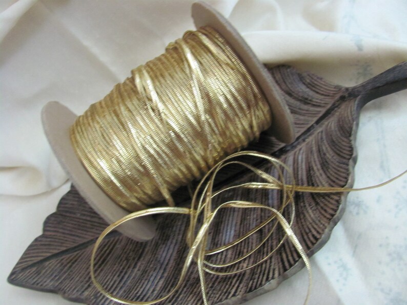 Shiny Gold Braided Woven Rope Cord Soutache Sewing Trim 3mm - Etsy