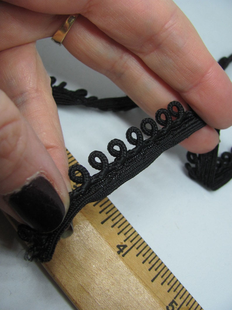 1/2 Black Loop Braided 1/4 Lip Cord Pillow Bias Etsy