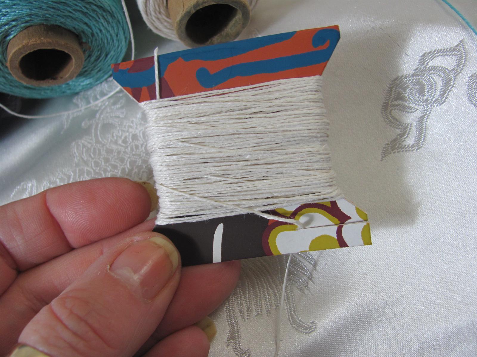 Thread Swiss Swiss Linen Thread // Vintage Embroidery Thread 100% Natural or Green ...