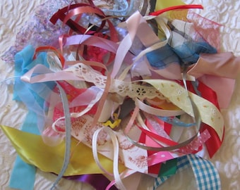 Grab Bag Bundle Band Spetsar Parti - Blandade Färger Typer Vintage Modern 60+ Olika Delar i Varje Påse // Många fler att välja mellan