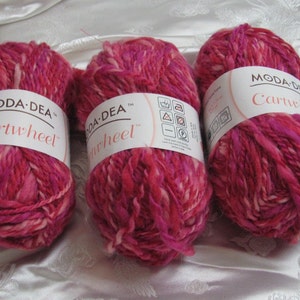 3 novelos - Cartwheel Moda-Dea Fabricado na Itália // 100% Lã - 50g 77 jardas - 9745 Rosa Multicolorido - Preço referente a 3 novelos
