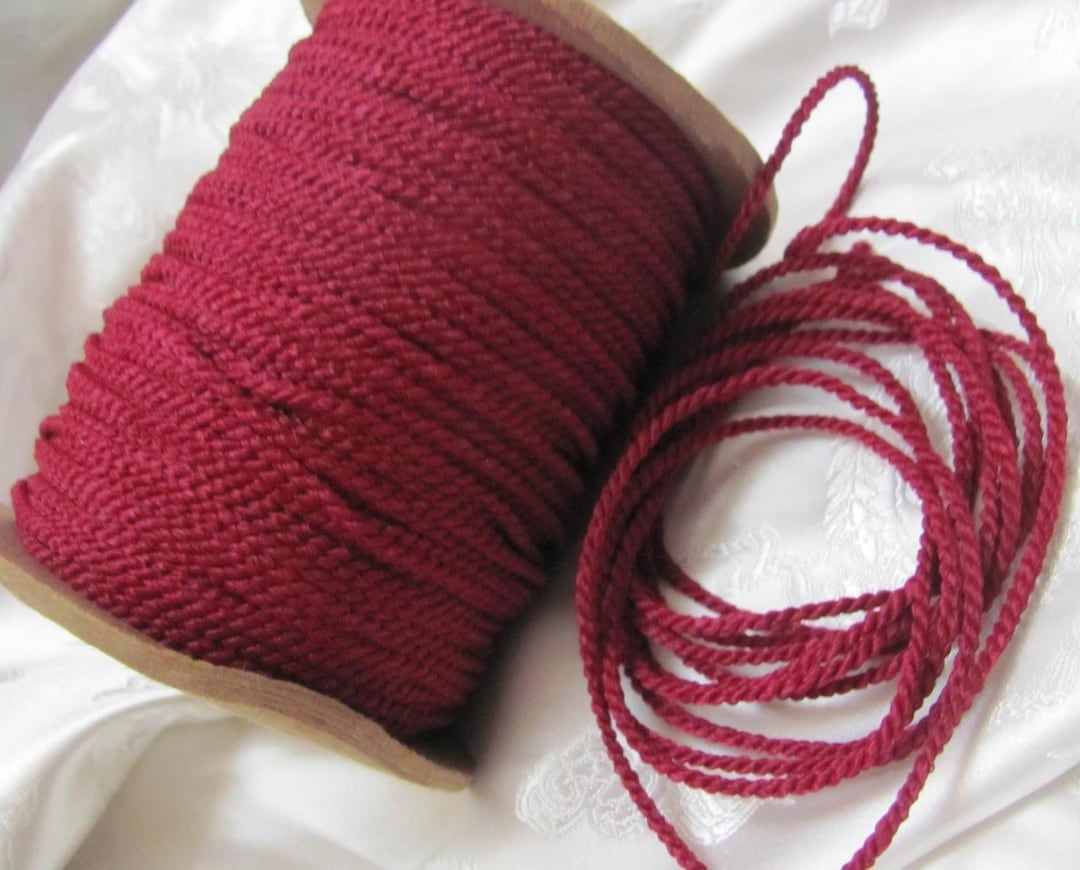 Uxcell Cordon Torsadé, 5 Yards 1.5mm Corde Tressée 3 Plis Fil Brillant Pour Artisanat Cadeau Sac Rideau D Coration De No L
