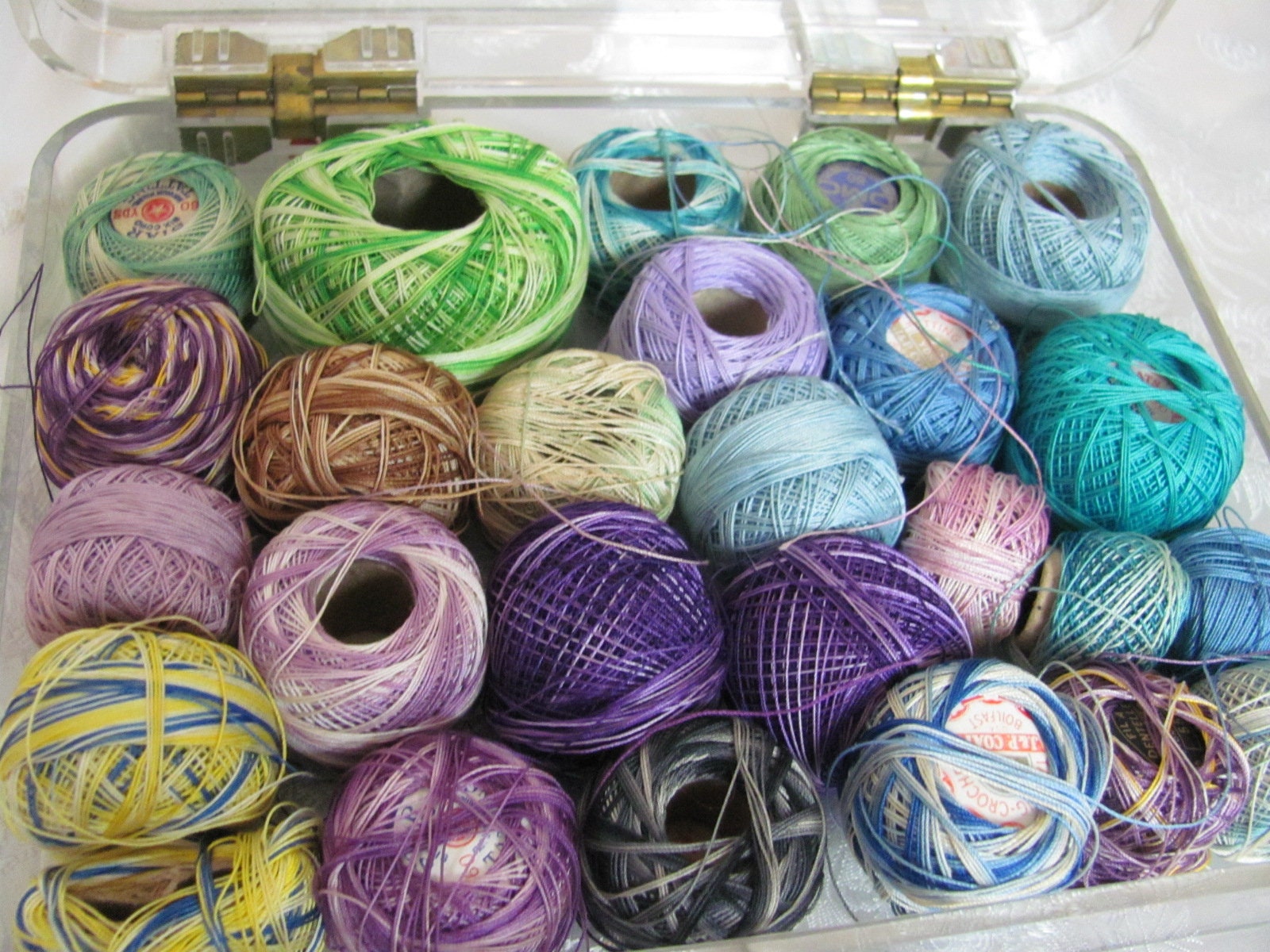 Tatting Thread Ariadna Muza 20 Indigo Blue, Light Blue, Cotton Thread for  Shuttle Tatting and Crochet 