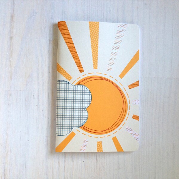 Large Notebook: Sun, Orange, Favor, Notebook, Unlined, Journal, For Her, For Him, Gift, Unique, Blank Journal, Unlined Journal, L8-012