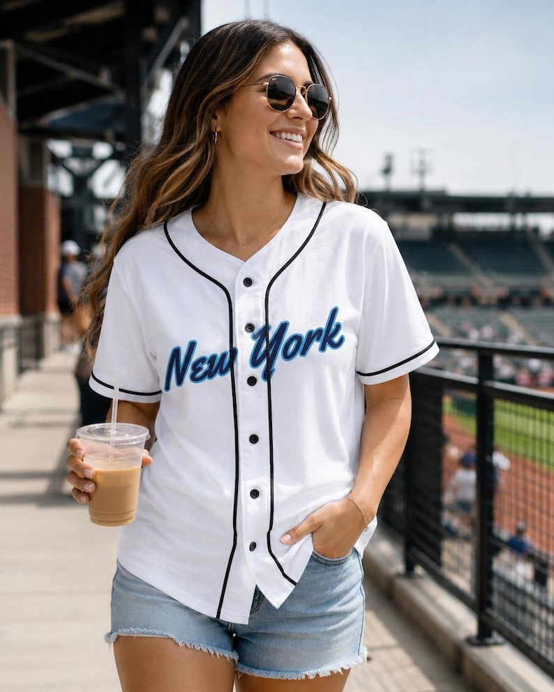 Personalized New York Women's Baseball Jersey, Custom Unofficial WPBL ...