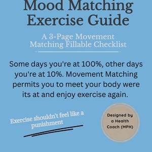 Intuitiver Trainingsleitfaden, sanfter Workout-Tracker für müde Mütter, einfacher Fitness-Tracker, ausfüllbares PDF-Trainingsprotokoll für faule Tage