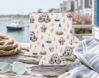 Nantucket Bachelorette Can Cooler 12 oz Drink Sleeve Cape Cod Girls Trip Bach Party Favor Coastal Beer Can Holder