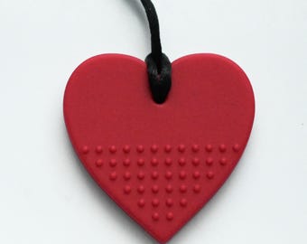 The Original Heart Chew Necklace by The Autistic Innovator® | Aggressive Chewers | Chewelry for Adults