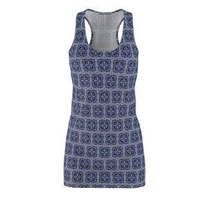 Vintage Western Bandana Racerback Dress: Retro Cowgirl Sundress